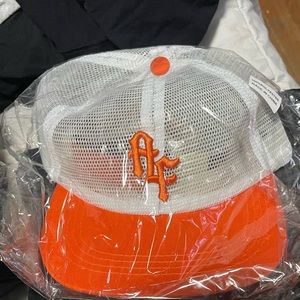 Assholes Live Forever Orange & White Mesh Hat